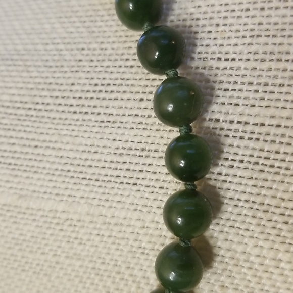 Nephrite Jade Necklace, Genuine & Authentic - Picture 2 of 6